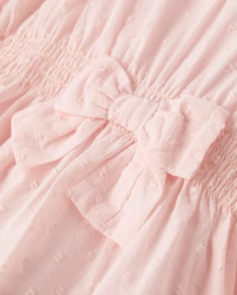 Girls Scalloped Eyelet Clip Dot Cover-Up - Swim Shop