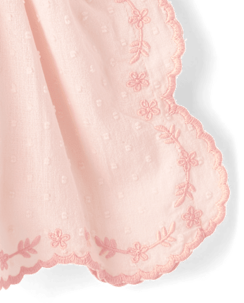 Girls Scalloped Eyelet Clip Dot Cover-Up - Swim Shop