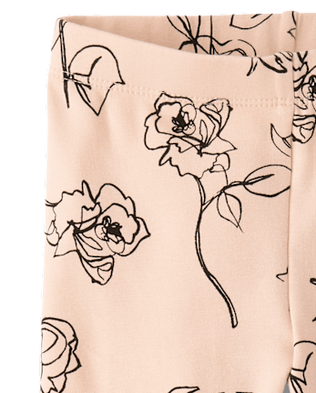 Girls Rose Leggings - Petit Paris