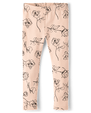 Girls Rose Leggings - Petit Paris