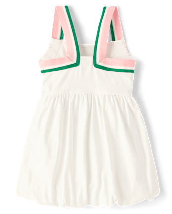 Girls Quick Dry Striped Active Bubble Dress - Club House