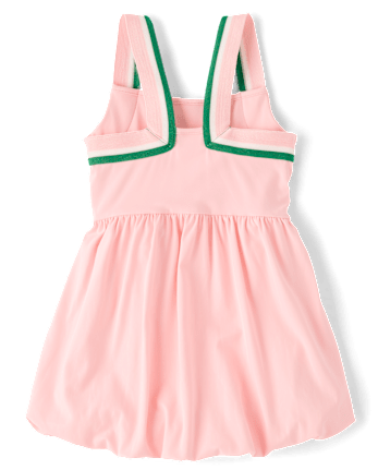 Girls Quick Dry Striped Active Bubble Dress - Club House