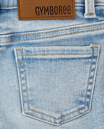 Jean évasé à fleurs brodées pour filles - Jardin enchanté