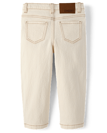 Girls Crochet Floral Barrel Jeans - Driftwood Bay