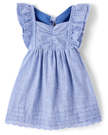 Robe à nœud papillon en lin mélangé pour filles - Collection Lin