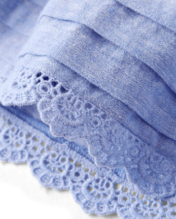 Robe à nœud papillon en lin mélangé pour filles - Collection Lin