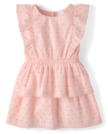 Robe à volants en œillets pour fille - Jardin enchanté