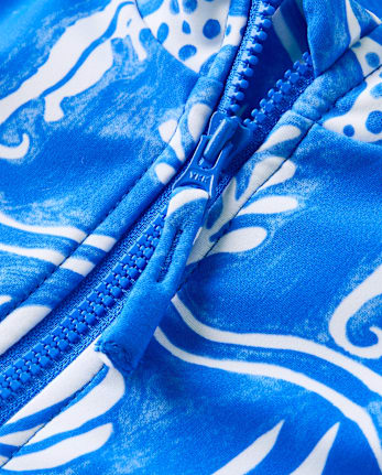 Girls Sea Creature Fairisle Rashguard One Piece Swimsuit - Swim Shop