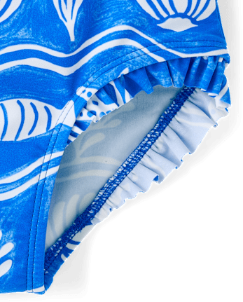 Girls Sea Creature Fairisle Rashguard One Piece Swimsuit - Swim Shop