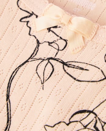 Girls Rose Snug Fit Pointelle Pajamas - Gymmies