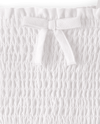 Girls Smocked Linen-Blend Ruffle Dress - Linen Edit