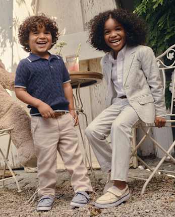 Boys Cable Knit Henley Sweater Polo - Enchanted Garden