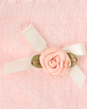 Girls Rosette Ruffle Crew Socks 2-Pack - Enchanted Garden