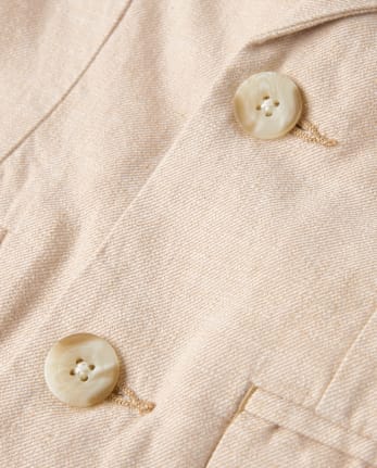 Boys Linen-Blend Blazer - Special Occasions