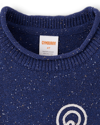 Kids Embroidered Anchor Sweater - Driftwood Bay