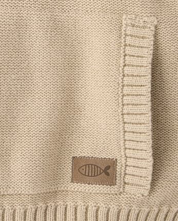 Boys Garment Dyed Cable Knit Hooded Sweater - Driftwood Bay