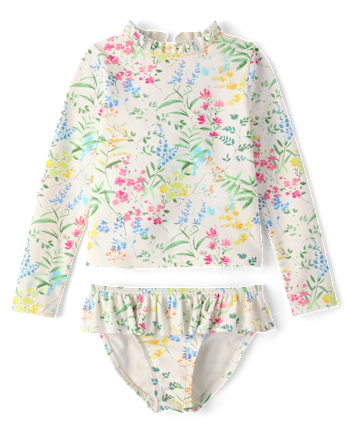 Maillot de bain tankini fleuri pour filles - Boutique de maillots de bain