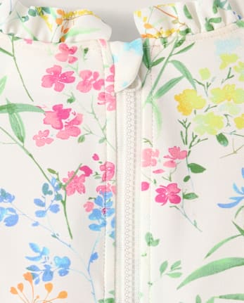 Maillot de bain tankini fleuri pour filles - Boutique de maillots de bain