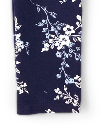 Girls Floral Leggings - Driftwood Bay