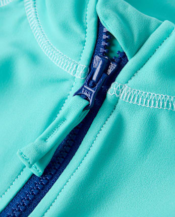 Boys Colorblock Quarter Zip Rashguard - Swim Shop