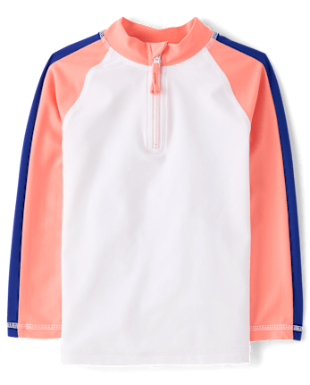 Boys Colorblock Quarter Zip Rashguard - Swim Shop
