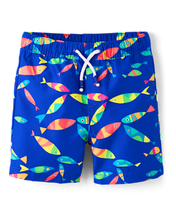 Boys Fish Swim Trunks - Swim Shop