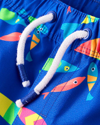 Boys Fish Swim Trunks - Swim Shop