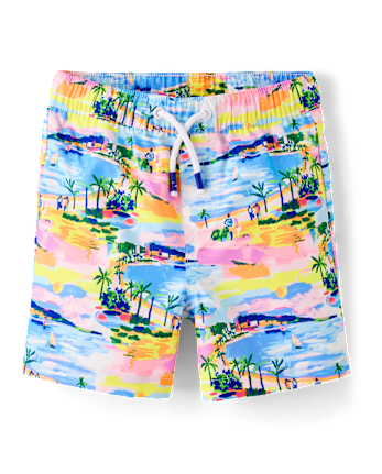 Carte postale de vacances pour garçons - Maillots de bain - Boutique de natation