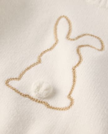 Baby Embroidered Bunny Silhouette Sweater 2-Piece Outfit Set - Homegrown by Gymboree