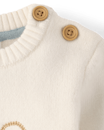 Baby Embroidered Bunny Silhouette Sweater 2-Piece Outfit Set - Homegrown by Gymboree