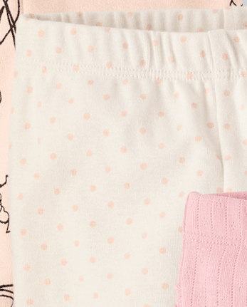 Baby Girls Rose Ruffle Leggings 3-Pack - Homegrown By Gymboree