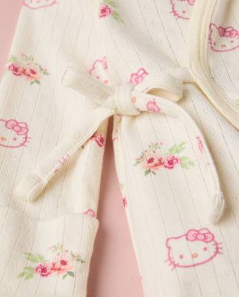Baby Girls Hello KittyÂ® Floral Pointelle 2-Piece Outfit Set