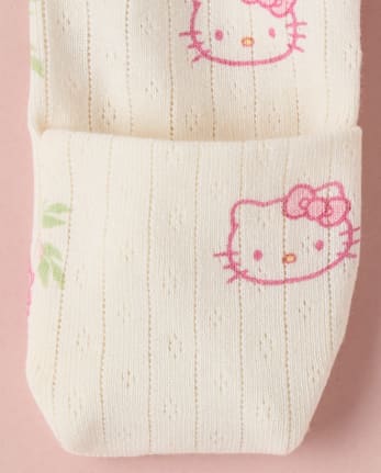 Baby Girls Hello KittyÂ® Floral Pointelle 2-Piece Outfit Set