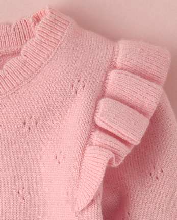 Baby Girls Hello Kitty® And Friends Applique Pointelle 3-Piece Sweater Set