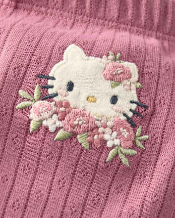 Baby Girls Hello Kitty® Floral Toile Ruffle Leggings 3-Pack