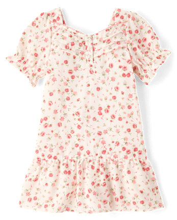 Girls Floral Pintuck Ruffle Nightgown - Gymmies