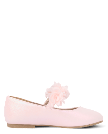 Girls Shimmer Floral Ballet Flats - Enchanted Garden