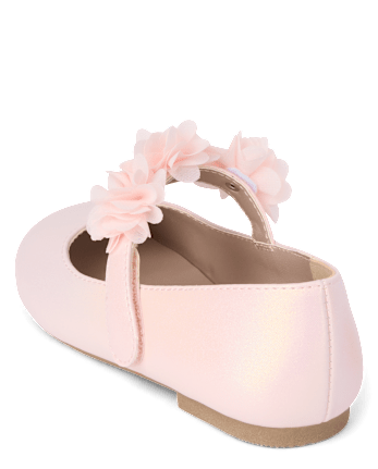 Girls Shimmer Floral Ballet Flats - Enchanted Garden