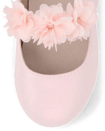 Girls Shimmer Floral Ballet Flats - Enchanted Garden