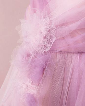 Girls Ombre Rosette Tulle One Shoulder Dress - Marchesa Mini x Gymboree