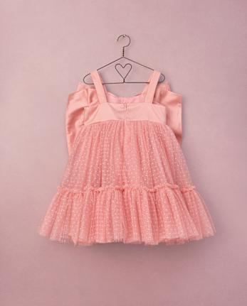 Girls Oversized Bow Fit And Flare Dress - Marchesa Mini x Gymboree