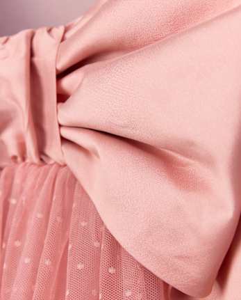 Girls Oversized Bow Fit And Flare Dress - Marchesa Mini x Gymboree