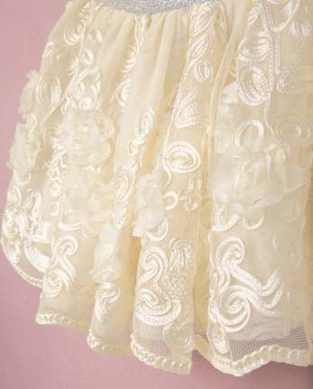 Girls Embroidered Floral Tulle Tutu Skirt - Marchesa Mini x Gymboree