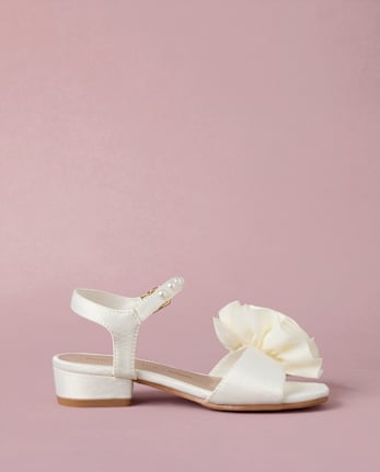 Girls Rosette Faux Pearl Heels - Marchesa Mini x Gymboree