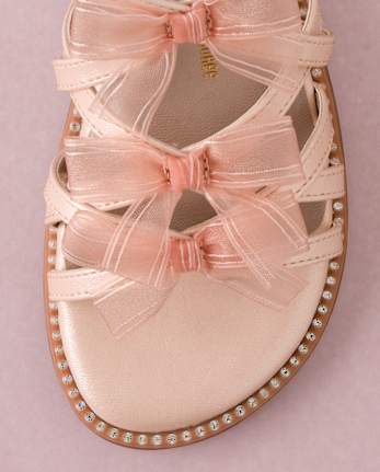 Girls Rhinestone Bow Gladiator Sandals - Marchesa Mini x Gymboree