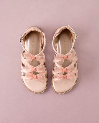 Girls Rhinestone Bow Gladiator Sandals - Marchesa Mini x Gymboree
