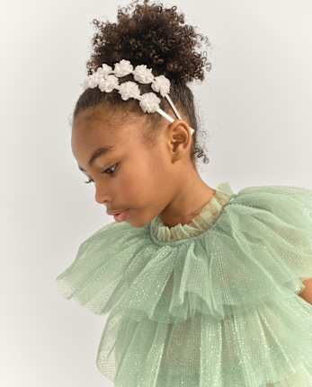 Girls Floral Faux Pearl Headband - Marchesa Mini x Gymboree