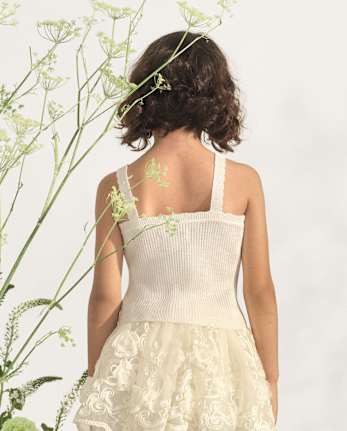 Girls Scalloped Ribbed Sweater Tank Top - Marchesa Mini x Gymboree