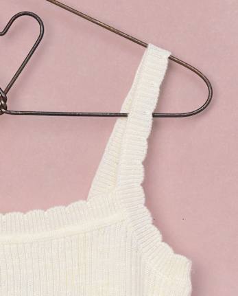 Girls Scalloped Ribbed Sweater Tank Top - Marchesa Mini x Gymboree