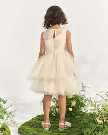 Girls Rosette Cascading Tulle Fit And Flare Dress - Marchesa Mini x Gymboree